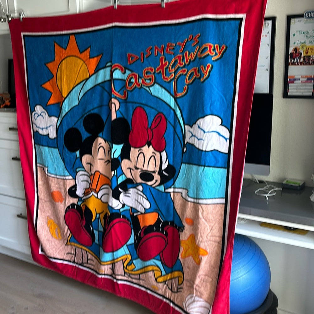 Disney Castaway Cay HUGe beach blanket/towel